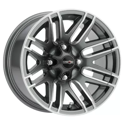 Vision ATV 12x7 Wheel Gunmetal 112 Assault UTV 4x110 +2.5mm Aluminum Rim • $102.99