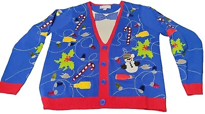 Jolly Sweaters X-Large Mens Ugly Christmas Sweater Winner Xmas Long Arms • $13.99