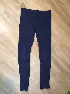 Women’s BCBG MAX AZRIA Sz XS Macaulay Blue Pull On Ribbed Leggings • $5.97