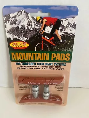 $14.95 • Buy Kool Stop Mountain Bike Threaded Post Brake Pads For V-brake Salmon PAIR