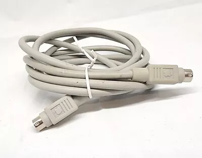 Apple Mac Macintosh  6.5ft  ImageWriter II Printer Din-8 Serial Cable 590-0552-A • £15.43