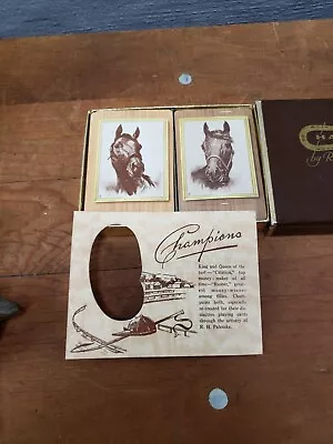 Vintage Palenske Playing Cards Citation Busher Race Horse Saratoga NY 1950's • $59.75