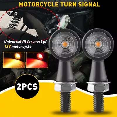 Motorcycle LED Bullet Mini Turn Signal Brake Light Blinker For Bobber Cafe Racer • $14.99