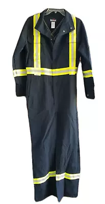 Bulwark Flame Resistant Coverall Reflective Safety Work Uniform Stripe Sz 38 New • $59.95