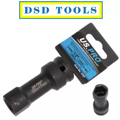 US PRO Tools 17mm Socket For Unistrut Channels Length 72mm 1/2  Drive 3767 • £11.60