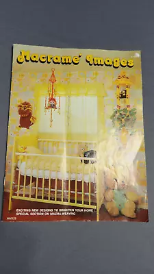 Macrame Images MM133 Lion Space Needle Plant Hangers & More Patterns Vtg 1976 • $7.50