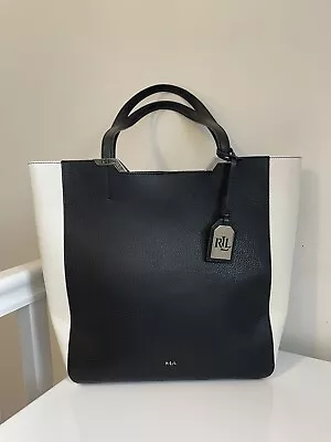 Ralph Lauren Acacia Tote Bag Black/White • £6.06