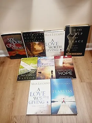 Max Lucado Lot Of 9 Paperback/hardcover Books Spiritual Inspirational • $34.99