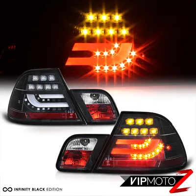 For 04-06 E46 3-Series 325/330 2DR L+R Black Neon Tube Tail Light LED Brake Lamp • $210.55