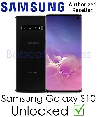 $194 • Buy Samsung Galaxy S10 Black Android AT&T Sprint T-Mobile Verizon Factory Unlocked