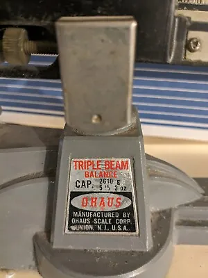 Ohaus Triple Beam Balance Scale 2610g Vintage • $60