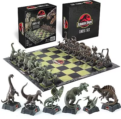 The Noble Collection Jurassic Park Chess Set - 32 Highly Detailed Plastic Chess  • $135.51