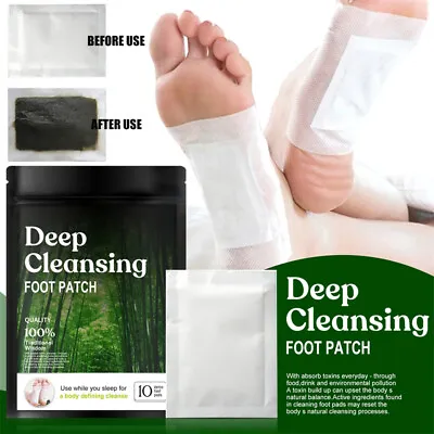 Bandoo Detox Foot Patches Pads Body Toxins Feet Deep Cleansing Natural Herbal US • $5.99