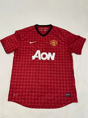 Nike Manchester United 2012/2013 Home Soccer Jersey Red AON 479278-623 Size XL • $35