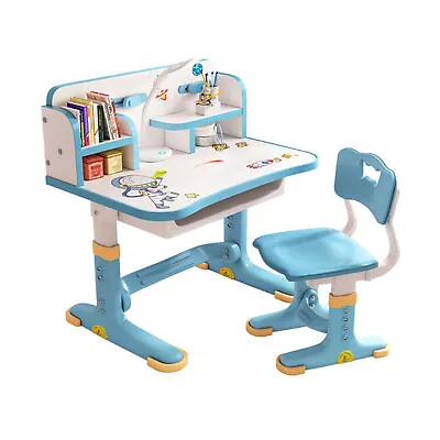 2pcs/set Desk Chair Set Patchwork Color Doing Homework Student Adjustable Height • $38.01