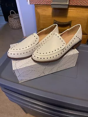 White Studded Loafers NEW Size 8.5 • $14