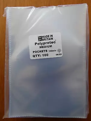 £19.75 • Buy 200 Polyprotec 6.5  X 4.5  Sleeves For Modern Postcards Photographs Storage