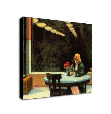 Automat - Wall Art By Edward Hopper 1927 - Canvas Picture Framed Wall Art Print • £12.99