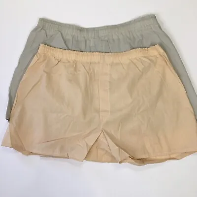 2 Fruit Of The Loom Boxer Shorts Actual Size 40 - 42 Cotton Blend Vintage USA • $26.90