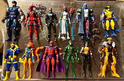 X-Men Marvel Legends Loose Lot Cyclops Wolverine Sabretooth Mystique More • $157.50