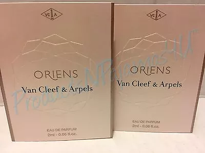 Lot Of 2~ ORIENS Van Cleef & Arpels Eau De Parfum  0.06fl.oz/2ml CARDED SAMPLES • $13.35