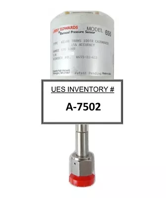 Edwards W655-31-611 Barocel Pressure Sensor 100 Torr Tested Working Surplus • $506.22