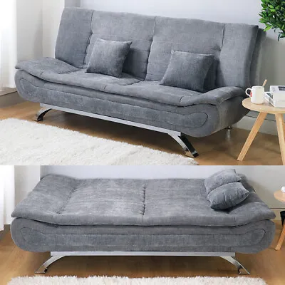 2/3 Seater Sofa Bed Couch 3 IN 1 Convertible Sofas Recliner Sleeper Bed Sofabed • £109.95