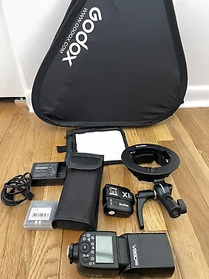 $250 • Buy Godox V860II-C Camera Flash For Canon With X1T-C Wireless Transmitter & More!
