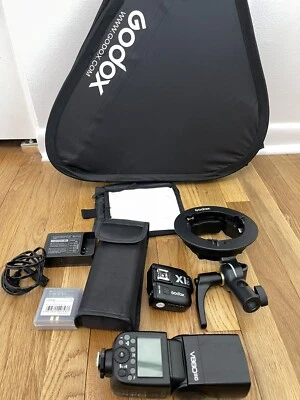 $250 • Buy Godox V860II-C Camera Flash For Canon With X1T-C Wireless Transmitter & More!