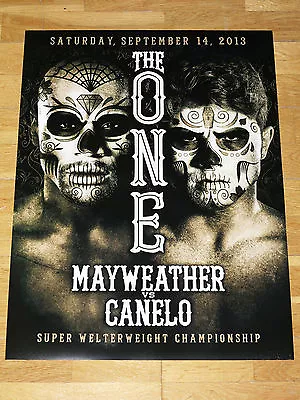 Floyd Mayweather Vs Canelo Alvarez Fight Poster 2   The One   2013 Las Vegas • $20.33