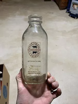 Vintage TSPQ 2Color RONNYBROOK ANCRAMDALE  NY Advertising Milk Dairy Bottle. • $3.25