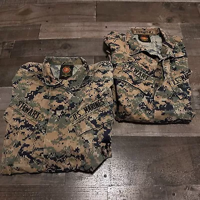 USMC Woodland Marpat Camo Blouse Shirt MCCUU US Marine Corps Small Regular Lot • $59.99
