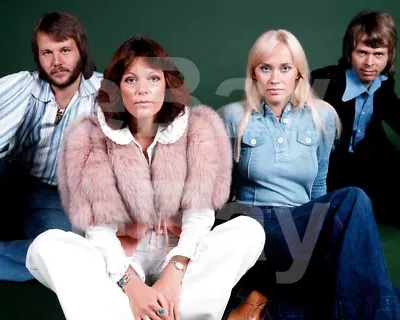 ABBA  Group  Agnetha Faltskog Bjorn Benny Anni-Frid Lyngstad 10x8 Photo • £3.39