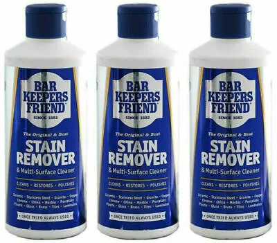 £9.99 • Buy 3 X Bar Keepers Friend Multi Surface Cleaner/Stain Remover Powder Clean Polish