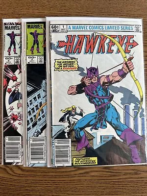 Hawkeye #1 2 3 Marvel Comics Lot Run Set 1983 Bronze Age 1st Print Mid Grade • $9.99