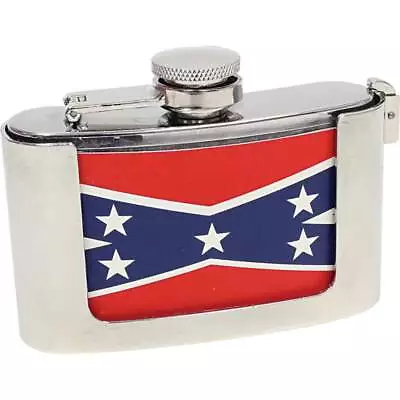 (2 Pcs Bundle)  Be A Rebel   3 Oz Belt Buckle Flask High Quality Stainless Steel • $19.95