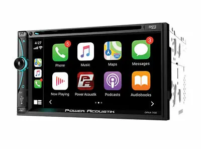 Power Acoustik 2 Din CPAA-70D CD DVD Player Android Auto CarPlay Bluetooth USB • $114