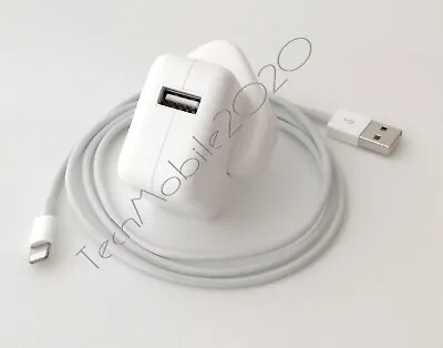 Genuine Apple 12W Adapter Plug OR Lightning Cable For IPad Air 2 / Air 3 2019 • £12.99