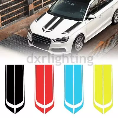 2PC Universal Racing Hood Stripes Body Bumper Decal Vinyl Stickers Car SUV Truck • $9.98