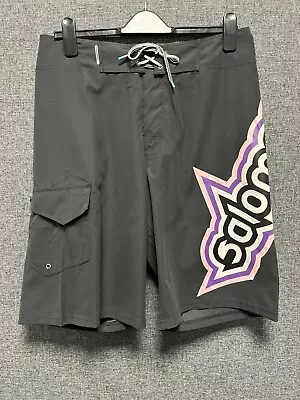 Salomon Rock Logo Boardie Shorts Black Medium TD026 AA 11 • £23.99