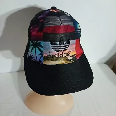 Adidas Hat Cap Mens One Size Tropical  Adjustable Trefoil Logo Patch • £18.53