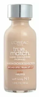 L'Oreal True Match Super-Blendable Makeup Liquid Foundation  You Choose Shade 1 • £14.95