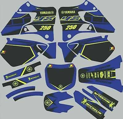 Blue Highlighter YAMAHA GRAPHICS  YZ 250 YZ250 1996 1997 1998 1999 2000 2001 • $105