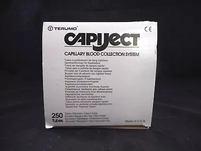 TERUMO CAPIJECT Plastic Micro Capillary Blood Collection Tubes 200/BOX T-MLHG • $53.99