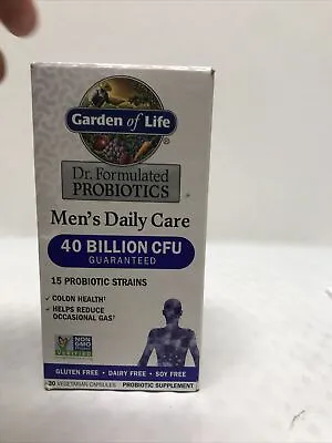 $13.50 • Buy Garden Of Life Dr Formulated Probiotics Men’s Daily Care 30 Capsules 08/24