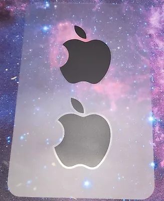 NEW Black Apple Logo Decal - Genuine OEM - 2 Stickers - From MacBook M1 Box • $5