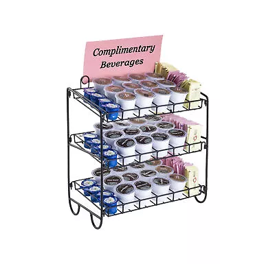 11.8  X 12.5  X 6.0  3-Tier Countertop Wire Rack K-Cup Coffee Pods Bottle • $16.20