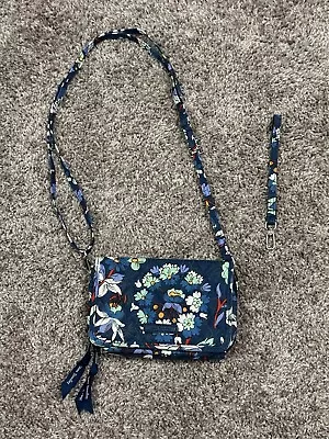 Vera Bradley RFID Compact Crossbody In ReActive Floral Bursts • $35