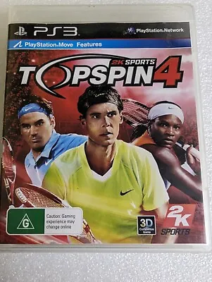 $12.50 • Buy TOP SPIN 4 - PlayStation 3 PS3 Game - With Manual