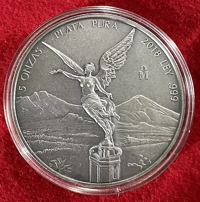 🔥2018 Silver 5 Oz Libertad “Antique Finish” Minted Only 2000 BEAUTIFUL🔥🔥 • $569